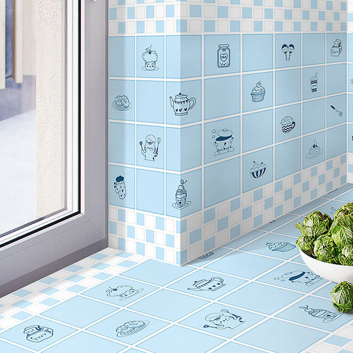 BowLift | Modern splash protection wall tile PVC self-adhesive wallpaper for kitchen backsplash