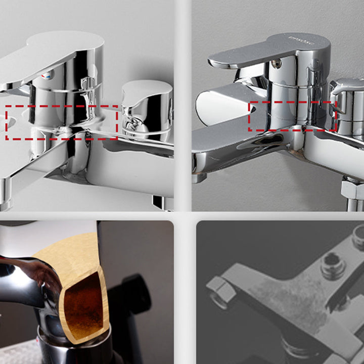 BowLift | Popular Wall-Mounted Bathtub Faucet Fixed Lever Handle Bathtub Filler Trim