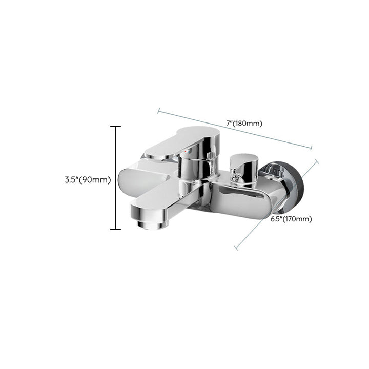 BowLift | Popular Wall-Mounted Bathtub Faucet Fixed Lever Handle Bathtub Filler Trim
