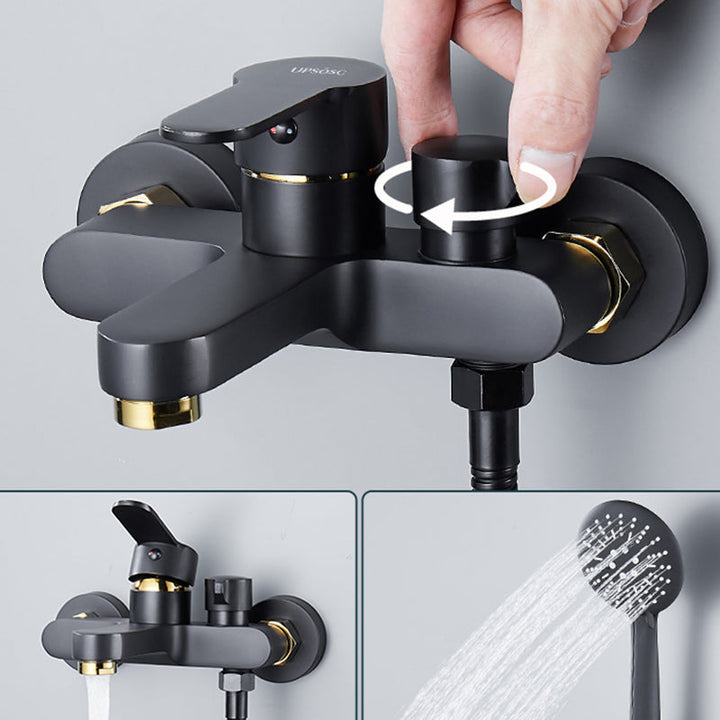 BowLift | Modern Bathtub Faucet Lever Handle Wall Mounted Fixed Bathtub Faucet