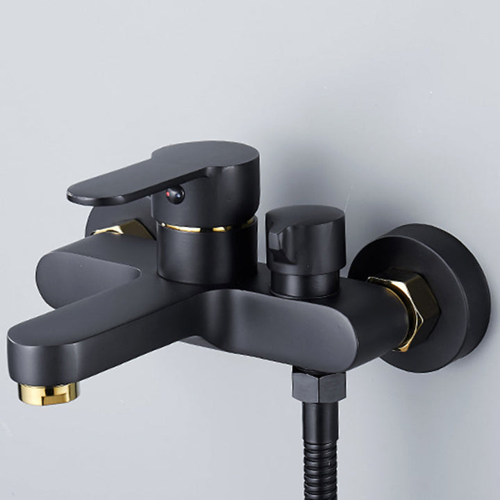 BowLift | Modern Bathtub Faucet Lever Handle Wall Mounted Fixed Bathtub Faucet