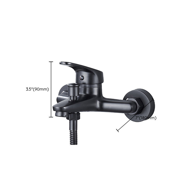 BowLift | Modern Bathtub Faucet Lever Handle Wall Mounted Fixed Bathtub Faucet