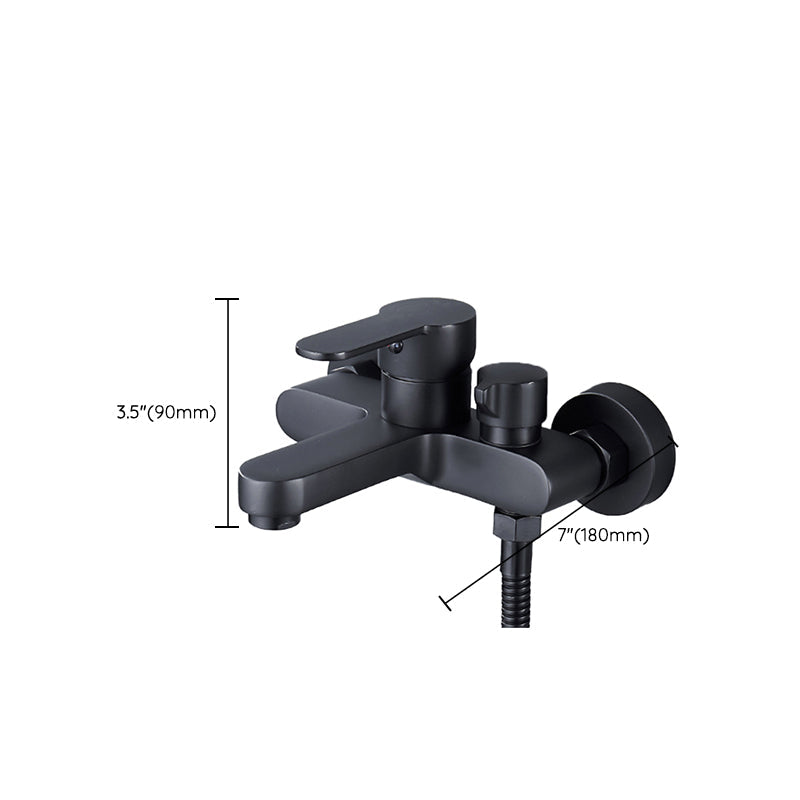 BowLift | Modern Bathtub Faucet Lever Handle Wall Mounted Fixed Bathtub Faucet