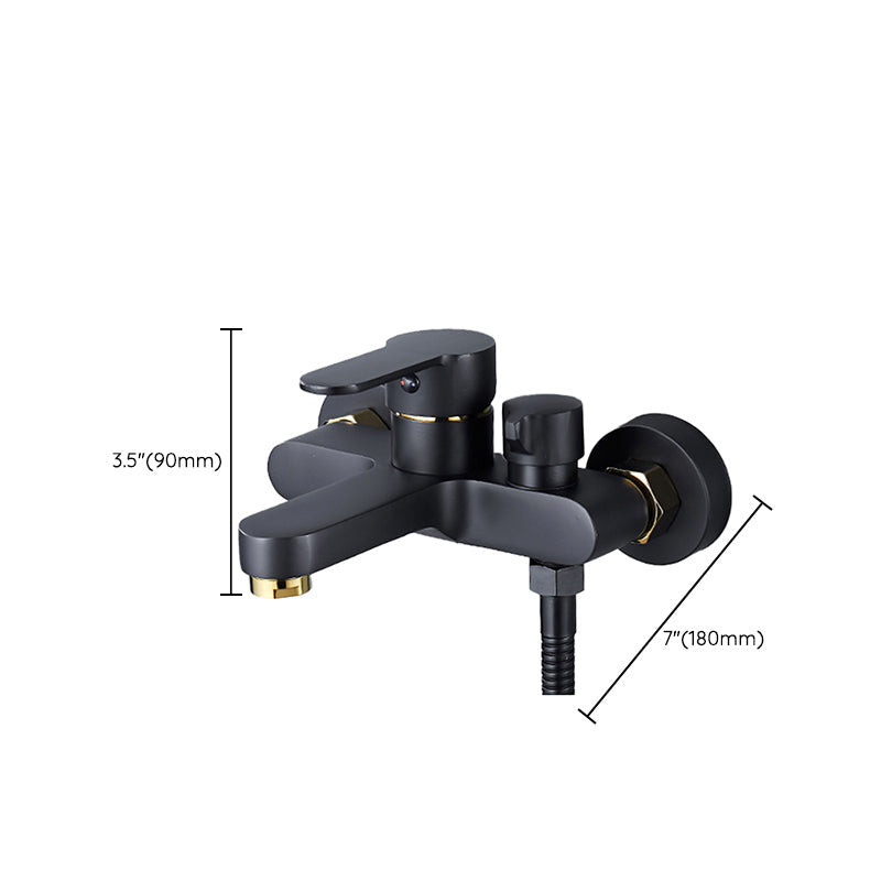 BowLift | Modern Bathtub Faucet Lever Handle Wall Mounted Fixed Bathtub Faucet