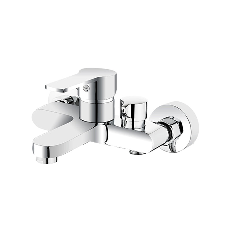 BowLift | Single Lever Bath Mixer 2 Holes Wall Mounted Hand Shower Low Arc Tub Filler