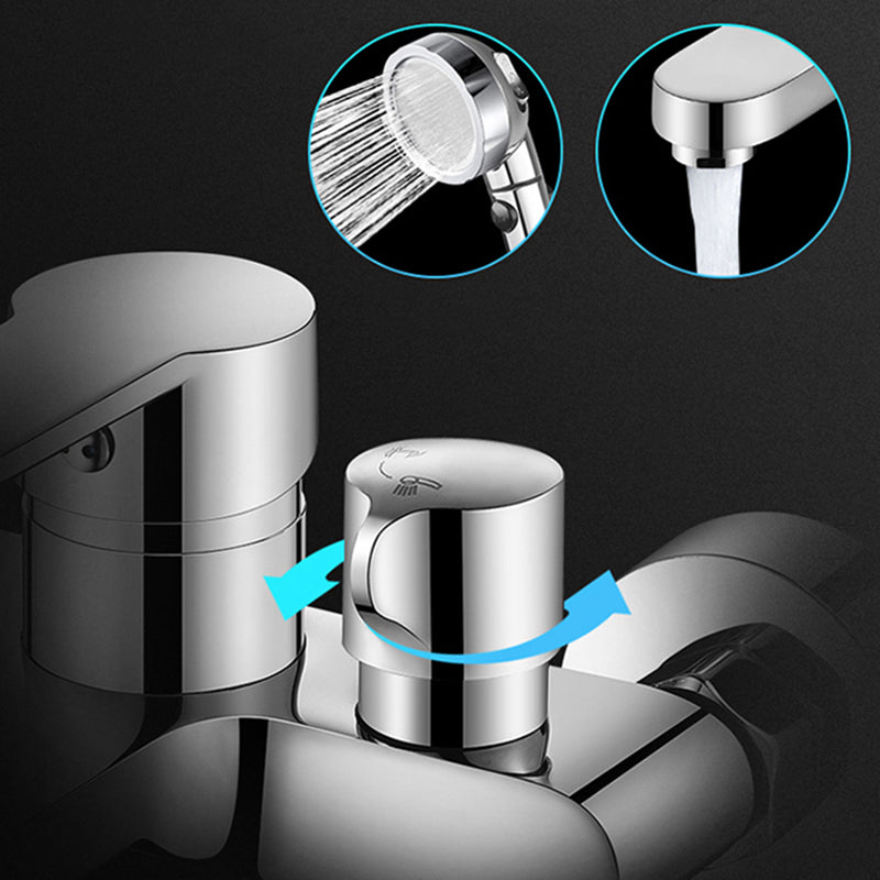 BowLift | Single Lever Bath Mixer 2 Holes Wall Mounted Hand Shower Low Arc Tub Filler
