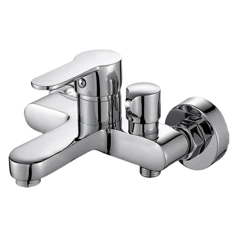 BowLift | Single Lever Bath Mixer 2 Holes Wall Mounted Hand Shower Low Arc Tub Filler
