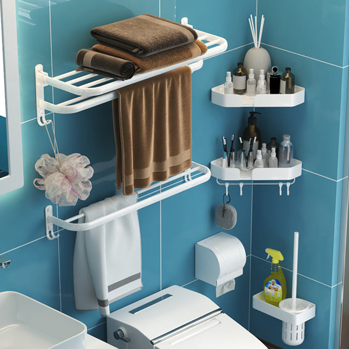 BowLift | Modern Bathroom Hardware Set White Metal Bathroom Accessories Set