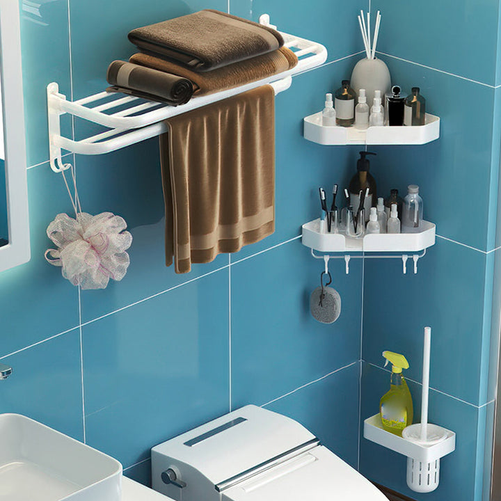 BowLift | Modern Bathroom Hardware Set White Metal Bathroom Accessory Set