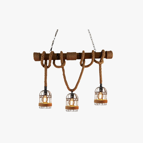 BowLift | AlessioGlow - Retro Metal Wood Pendant Lamp for Atmospheric Interiors