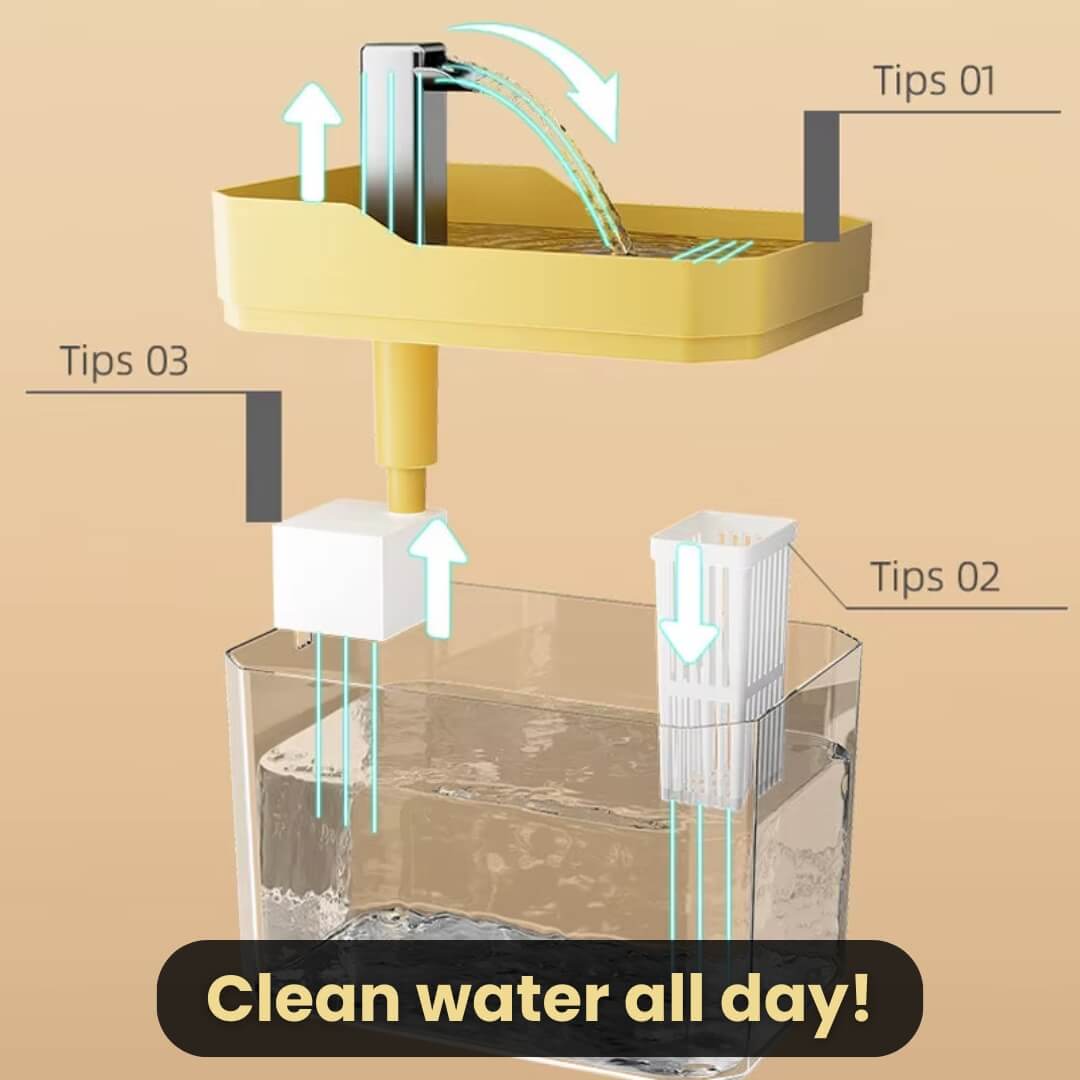 Cat Drinking Fountain 360° Sensor 1.5 L Quiet | Bowlift