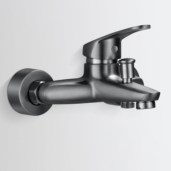 BowLift | Solid Bathtub Faucet Handheld Shower Hose Lever Handle Wall-Mounted 2 Holes Bathtub Fill Valve
