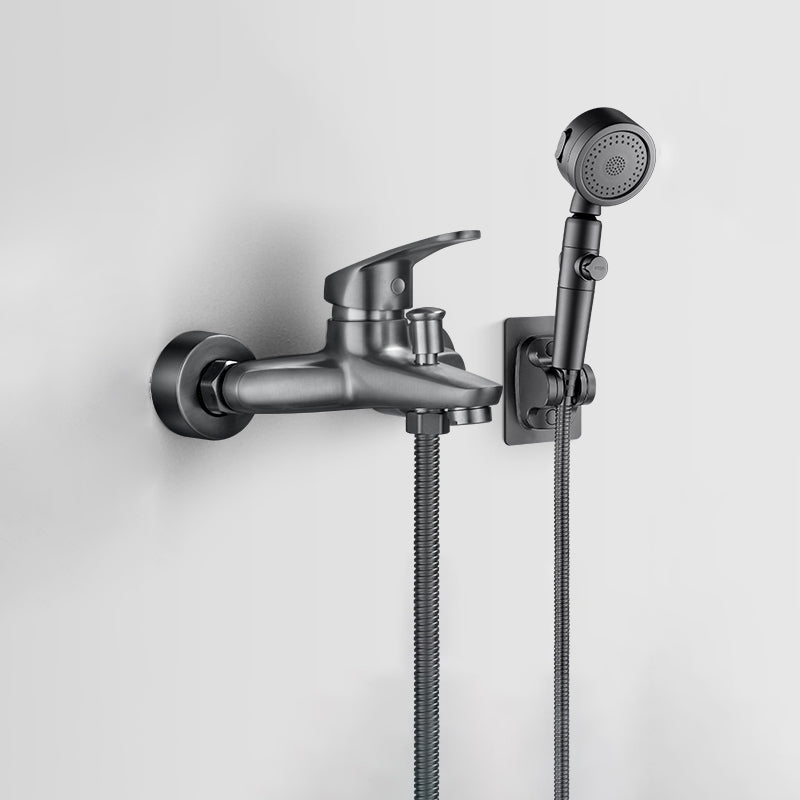 BowLift | Solid Bathtub Faucet Handheld Shower Hose Lever Handle Wall-Mounted 2 Holes Bathtub Fill Valve