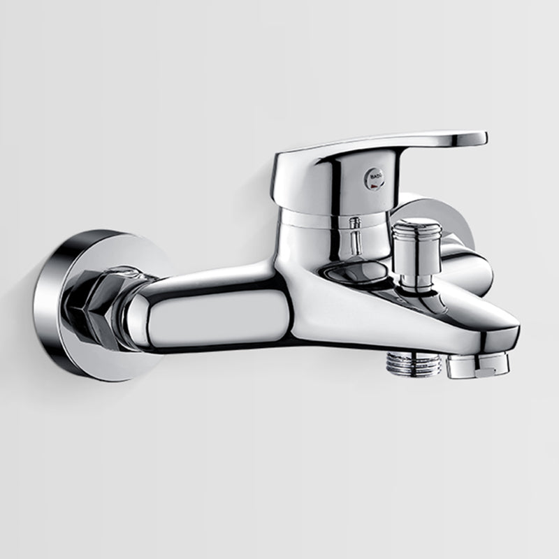BowLift | Solid Bathtub Faucet Handheld Shower Hose Lever Handle Wall-Mounted 2 Holes Bathtub Fill Valve