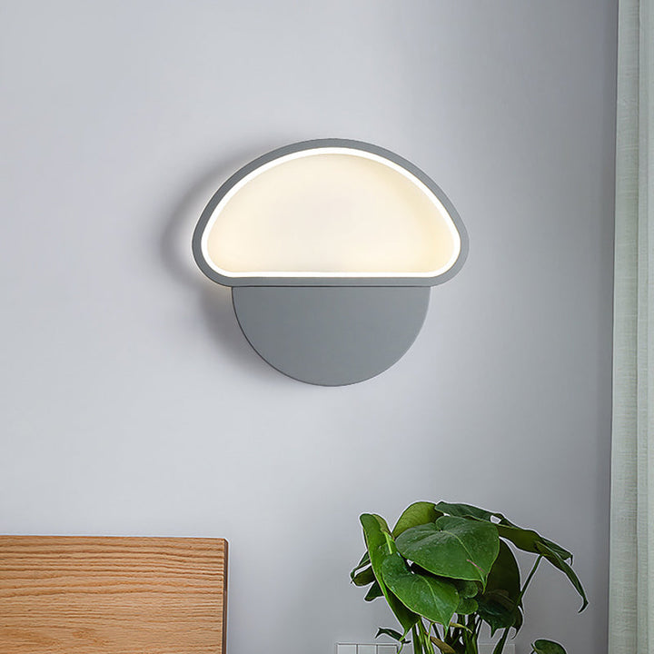 BowLift | Mushroom-shaped wall lamp wall light contemporary acrylic gray LED wall-mounted light for bedroom