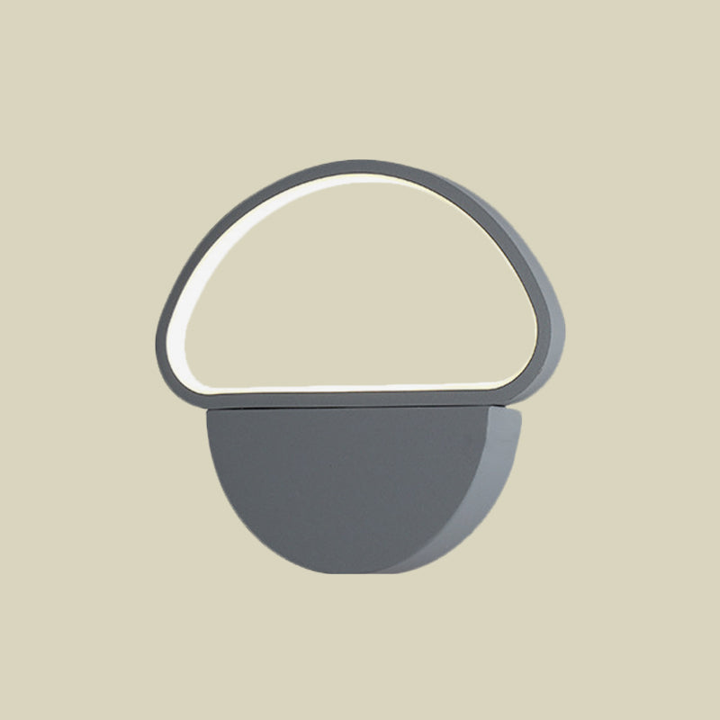 BowLift | Mushroom-shaped wall lamp wall light contemporary acrylic gray LED wall-mounted light for bedroom