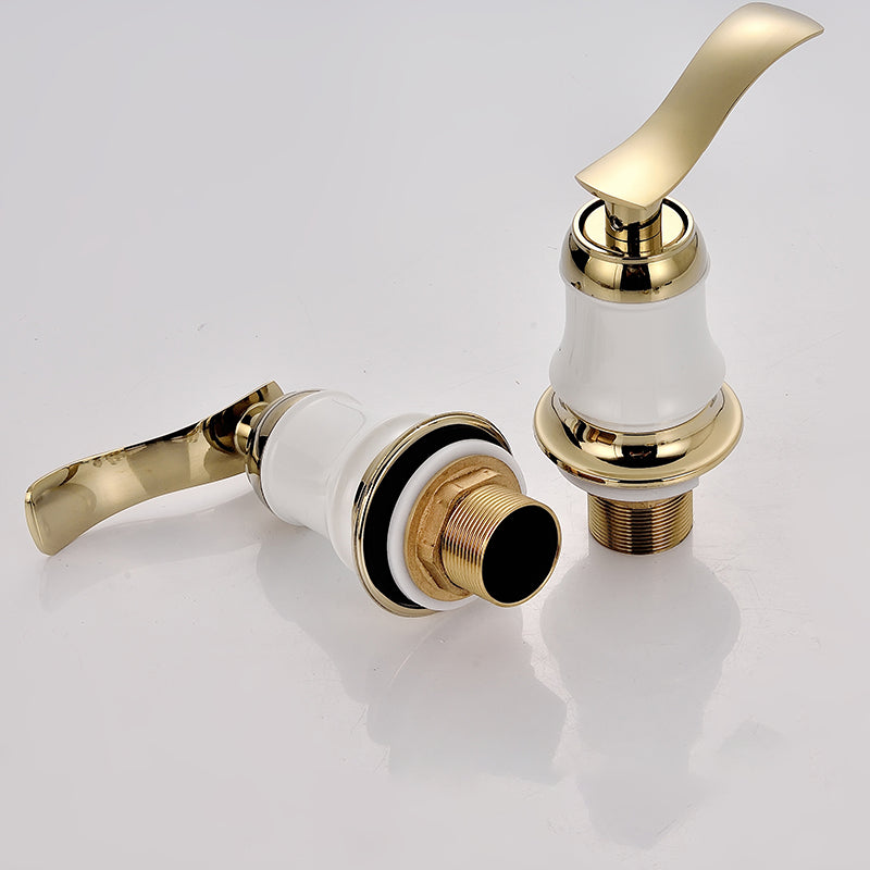 BowLift | Tradition Bathtub Filler Trim Deck-Mounted Swing Spout Bathtub Filler
