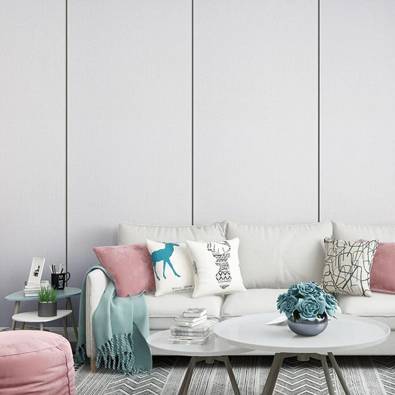 BowLift | Contemporary Style Wall Panel Linen Living Space Peel and Stick Wall Covering