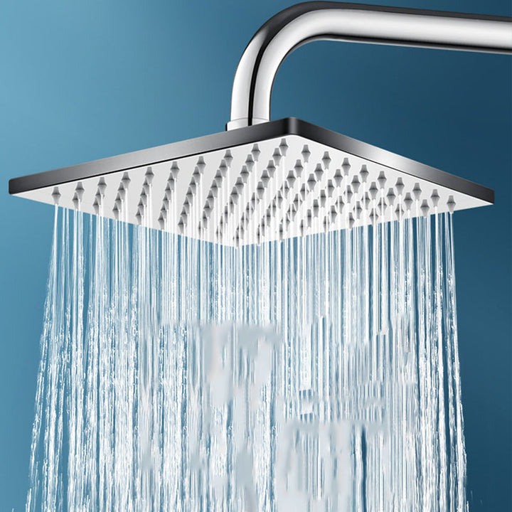 BowLift | Contemporary square shower head combination with handheld shower