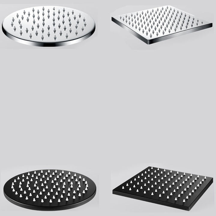BowLift | Contemporary square shower head combination with handheld shower