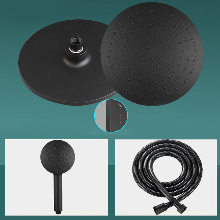 BowLift | Modern rectangular shower head combo standard spray pattern with hand shower