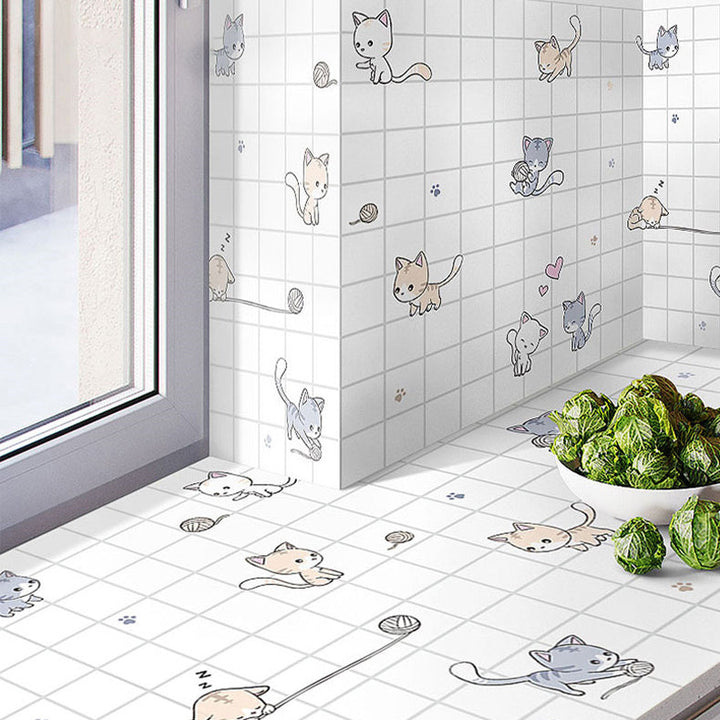 BowLift | Modern Peel-and-Stick Backsplash Tiles PVC Rectangular Wallpaper for Fireplace Surround