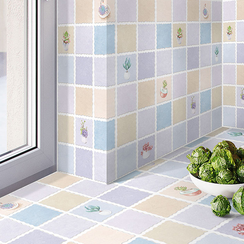 BowLift | Modern Peel-and-Stick Backsplash Tiles PVC Rectangular Wallpaper for Fireplace Surround