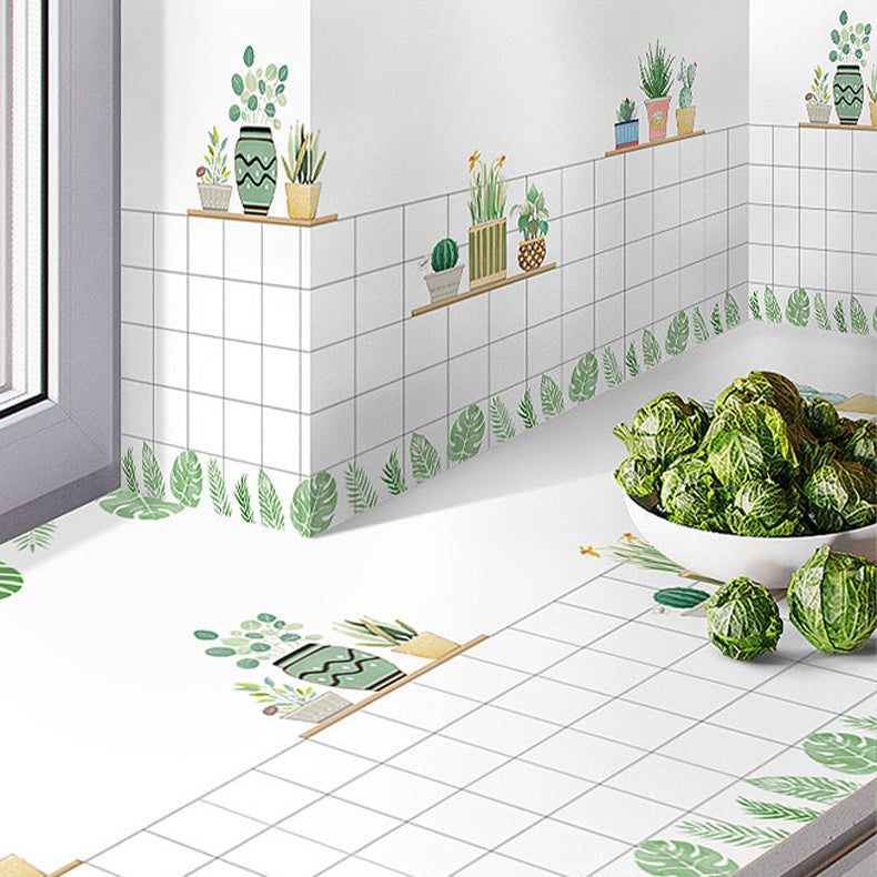 BowLift | Modern Peel-and-Stick Backsplash Tiles PVC Rectangular Wallpaper for Fireplace Surround