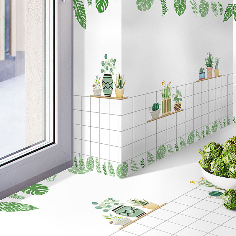 BowLift | Modern Peel-and-Stick Backsplash Tiles PVC Rectangular Wallpaper for Fireplace Surround