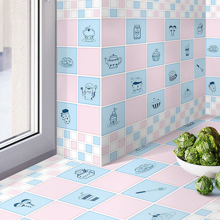 BowLift | Modern Peel-and-Stick Backsplash Tiles PVC Rectangular Wallpaper for Fireplace Surround