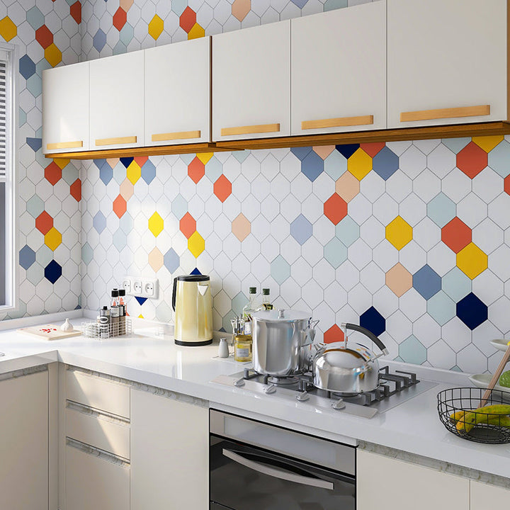 BowLift | Modern Peel and Stick backsplash tiles plastic wallpaper for kitchen backsplash