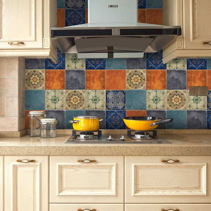 BowLift | Traditional Peel and Stick Back Wall PVC Mosaic Tiles Wallpaper for Kitchen Backsplash