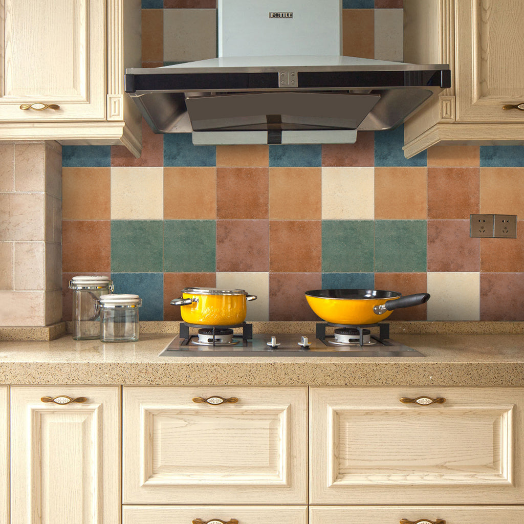 BowLift | Traditional Peel and Stick Back Wall PVC Mosaic Tiles Wallpaper for Kitchen Backsplash