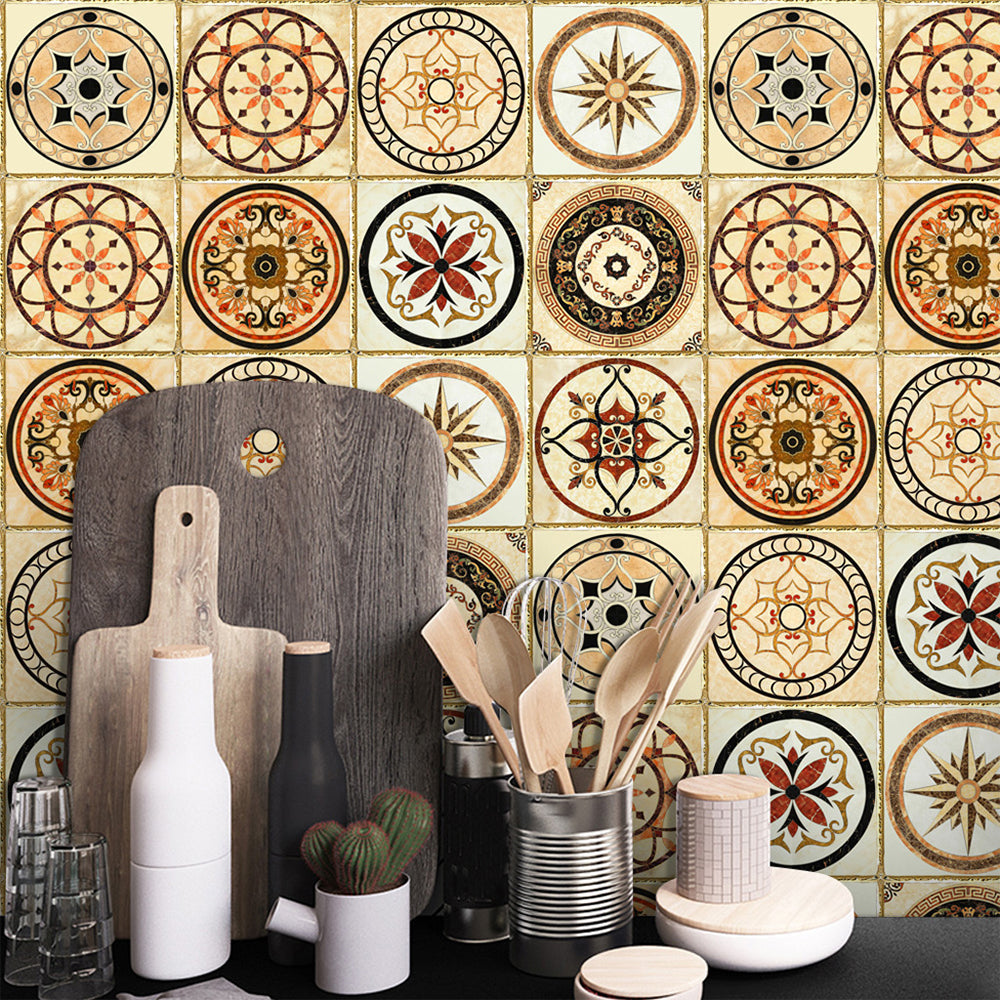 BowLift | Traditional Peel and Stick Back Wall PVC Mosaic Tiles Wallpaper for Kitchen Backsplash