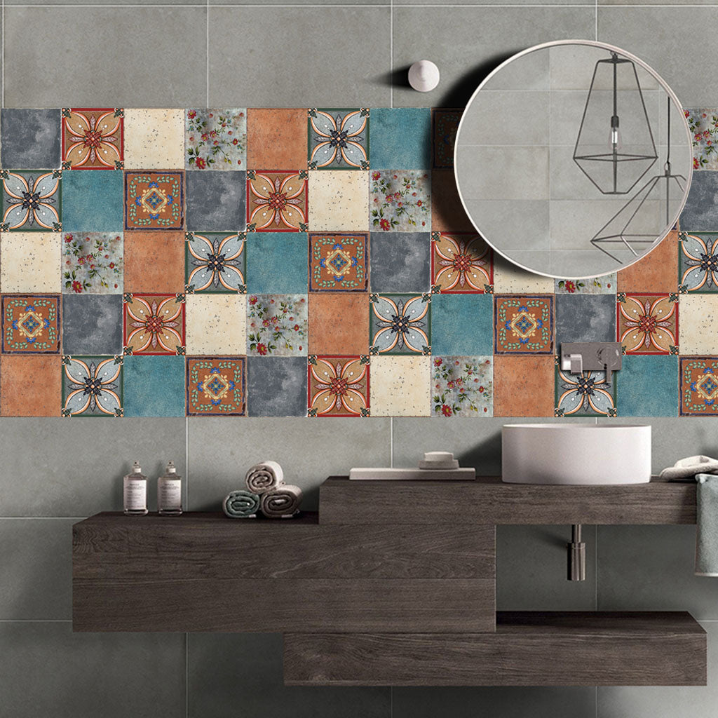 BowLift | Traditional Peel and Stick Back Wall PVC Mosaic Tiles Wallpaper for Kitchen Backsplash