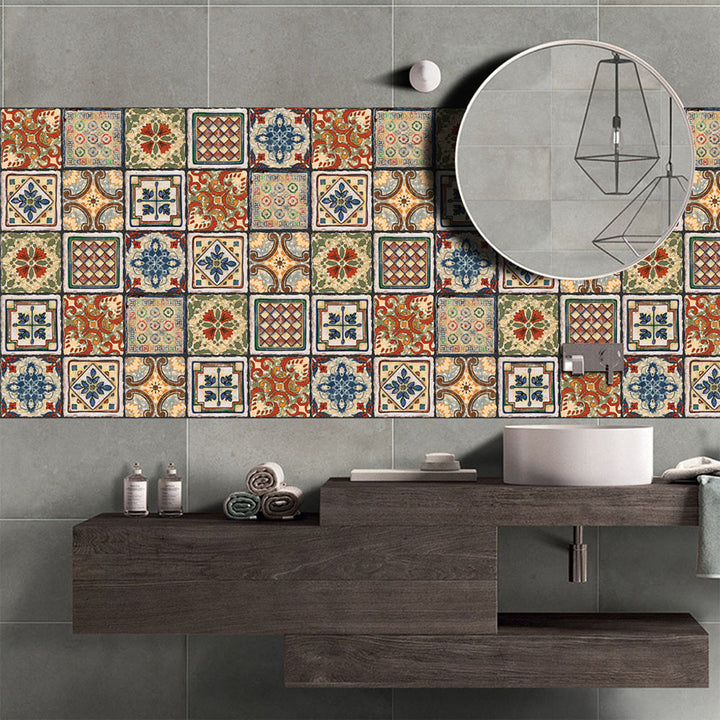 BowLift | Traditional Peel and Stick Back Wall PVC Mosaic Tiles Wallpaper for Kitchen Backsplash