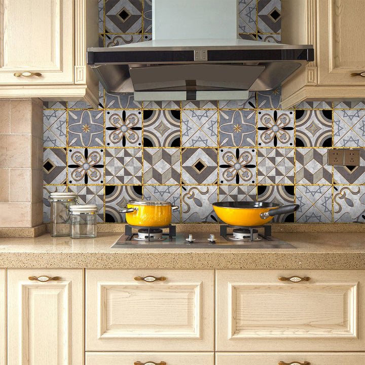 BowLift | Traditional Peel and Stick Back Wall PVC Mosaic Tiles Wallpaper for Kitchen Backsplash