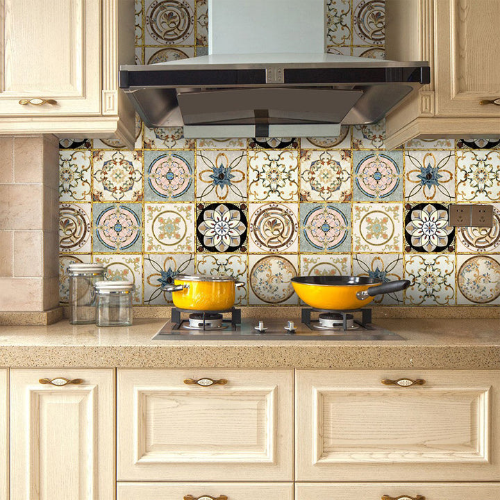 BowLift | Traditional Peel and Stick Back Wall PVC Mosaic Tiles Wallpaper for Kitchen Backsplash