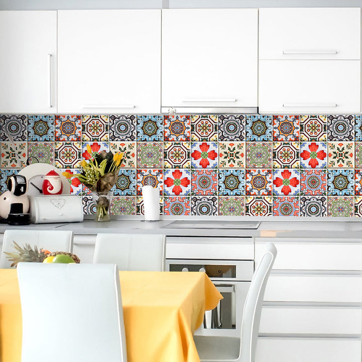 BowLift | Traditional Peel and Stick Back Wall PVC Mosaic Tiles Wallpaper for Kitchen Backsplash