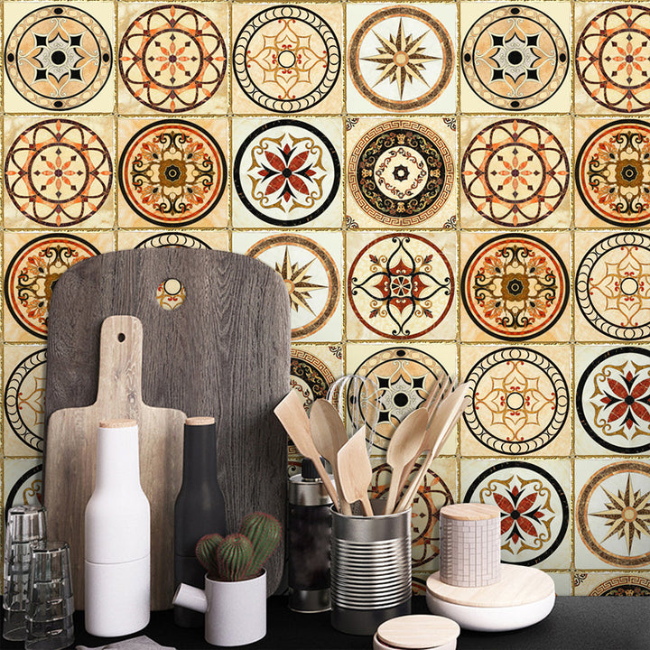 BowLift | Traditional Peel and Stick Back Wall PVC Mosaic Tiles Wallpaper for Kitchen Backsplash