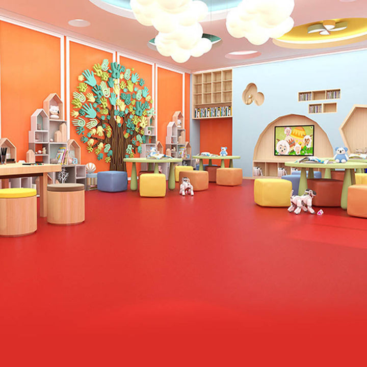 BowLift | Modern Style PVC Floor Covering Pure Color Waterproof Fire-Resistant PVC Floor Covering