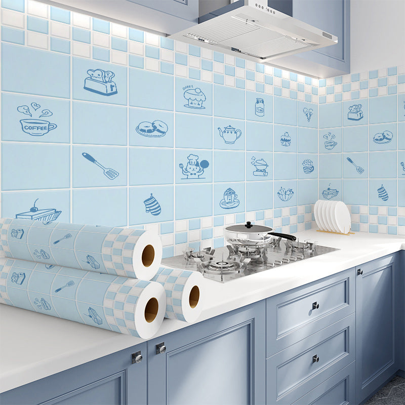 BowLift | Modern Peel & Stick Field Tile Plastic Wallpaper for Backsplash Wall