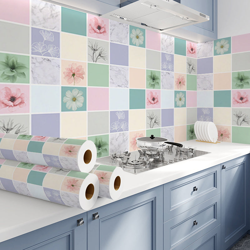 BowLift | Modern Peel & Stick Field Tile Plastic Wallpaper for Backsplash Wall