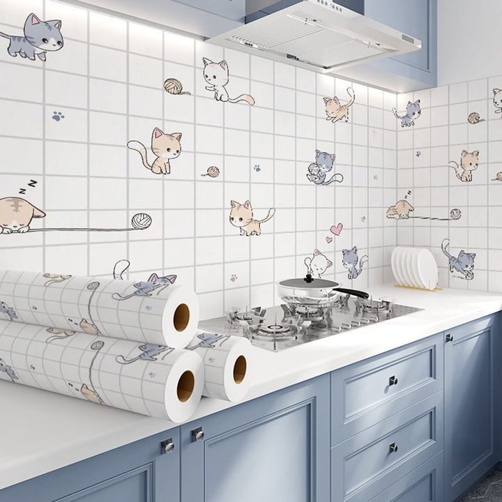 BowLift | Modern Peel & Stick Field Tile Plastic Wallpaper for Backsplash Wall