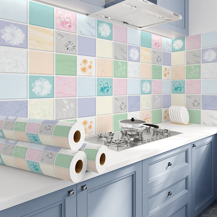 BowLift | Modern Peel & Stick Field Tile Plastic Wallpaper for Backsplash Wall