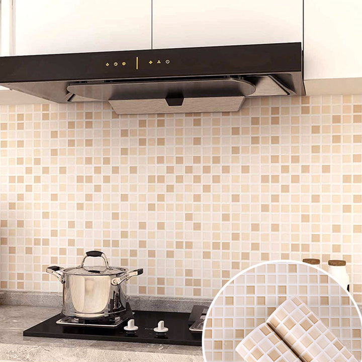 BowLift | Modern Peel and Stick Wall Covering PVC Mosaic Tiles Field Tiles for the Kitchen