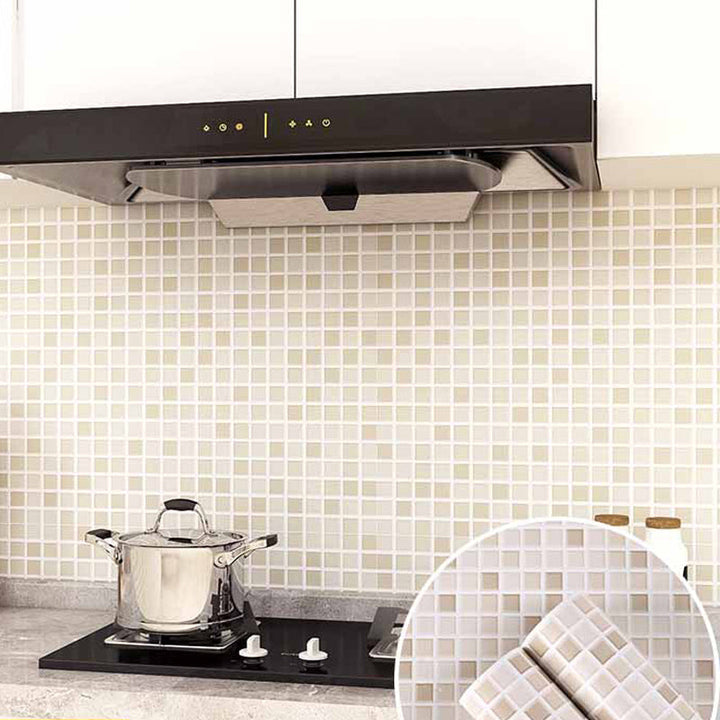 BowLift | Modern Peel and Stick Wall Covering PVC Mosaic Tiles Field Tiles for the Kitchen