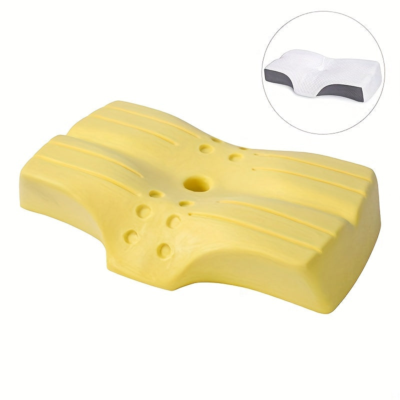 1pc Cooling Memory Foam Shoulder Support Pillow for Side, Back, and Stomach Sleepers - Orthopedic Neck Pain Relief Pillow with Adjustable Cervical Support | Bowlift