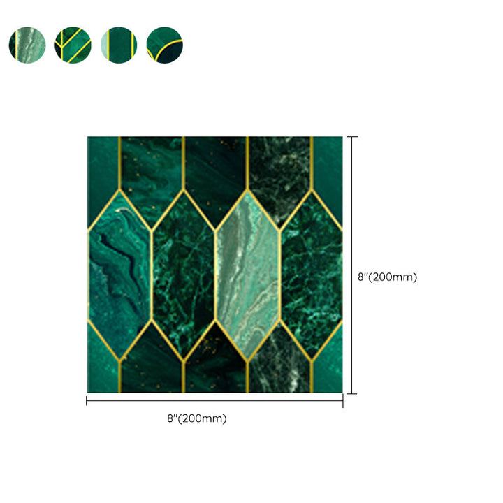 BowLift | Polygon Peel and Stick Splash Guard Tile PVC Mosaic Peel and Stick Tile for the Kitchen