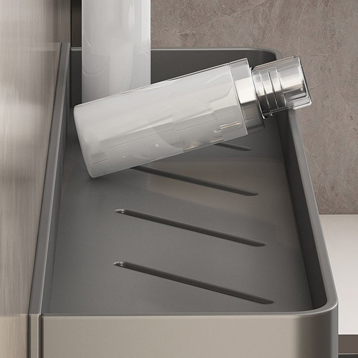 BowLift | Minimalist Matte Metal Bathroom Accessory Set Modern Bathroom Shelf